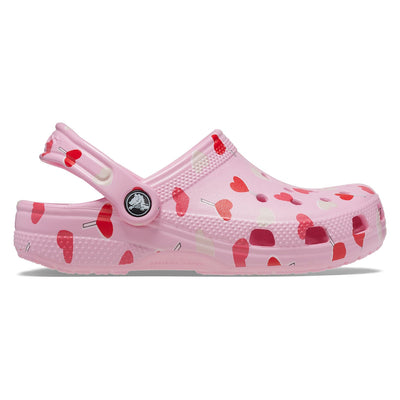 Classic Heart Print Clog Kids (Age 5+)