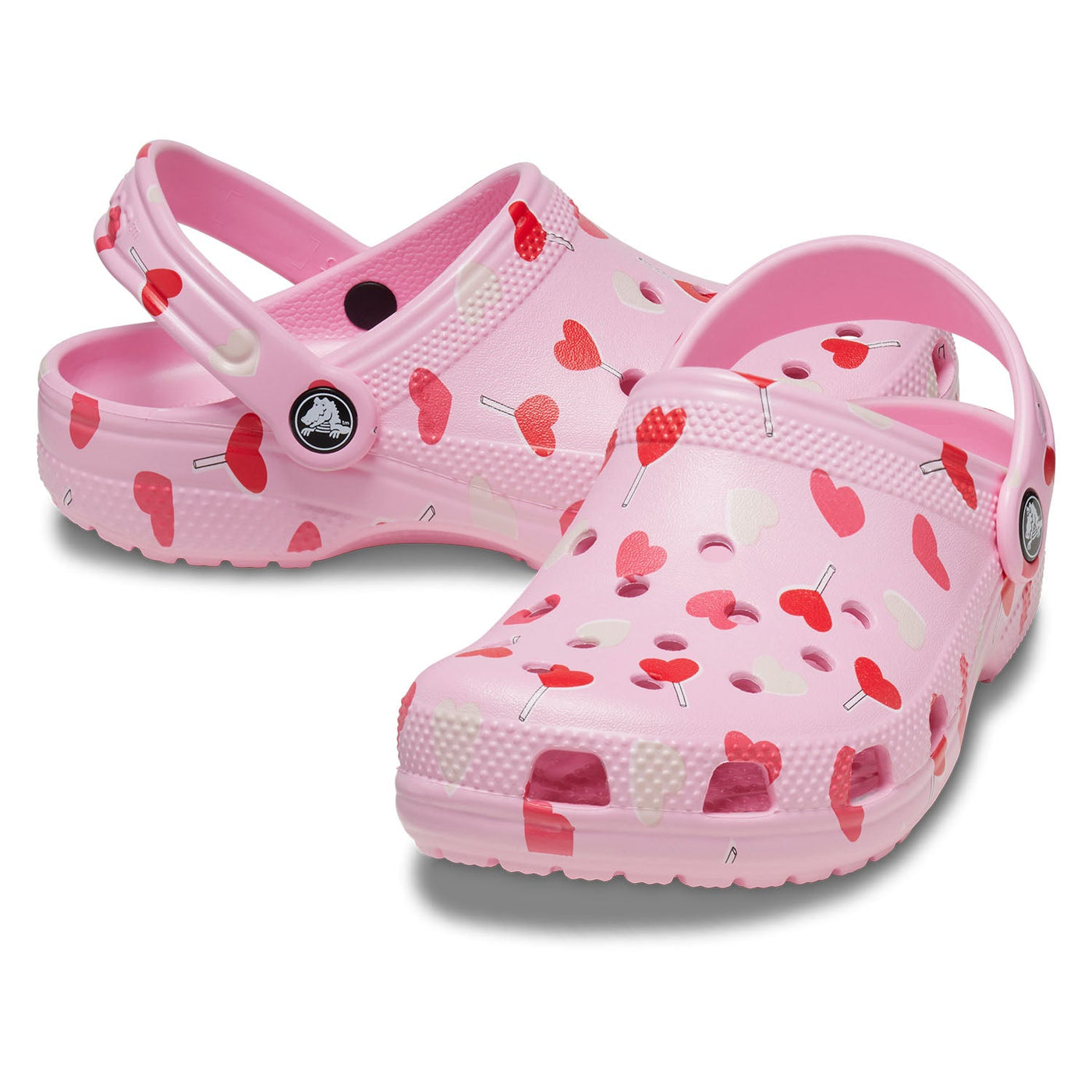Classic Heart Print Clog Kids (Age 5+)