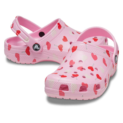 Classic Heart Print Clog Kids (Age 5+)