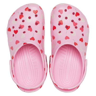 Classic Heart Print Clog Kids (Age 5+)